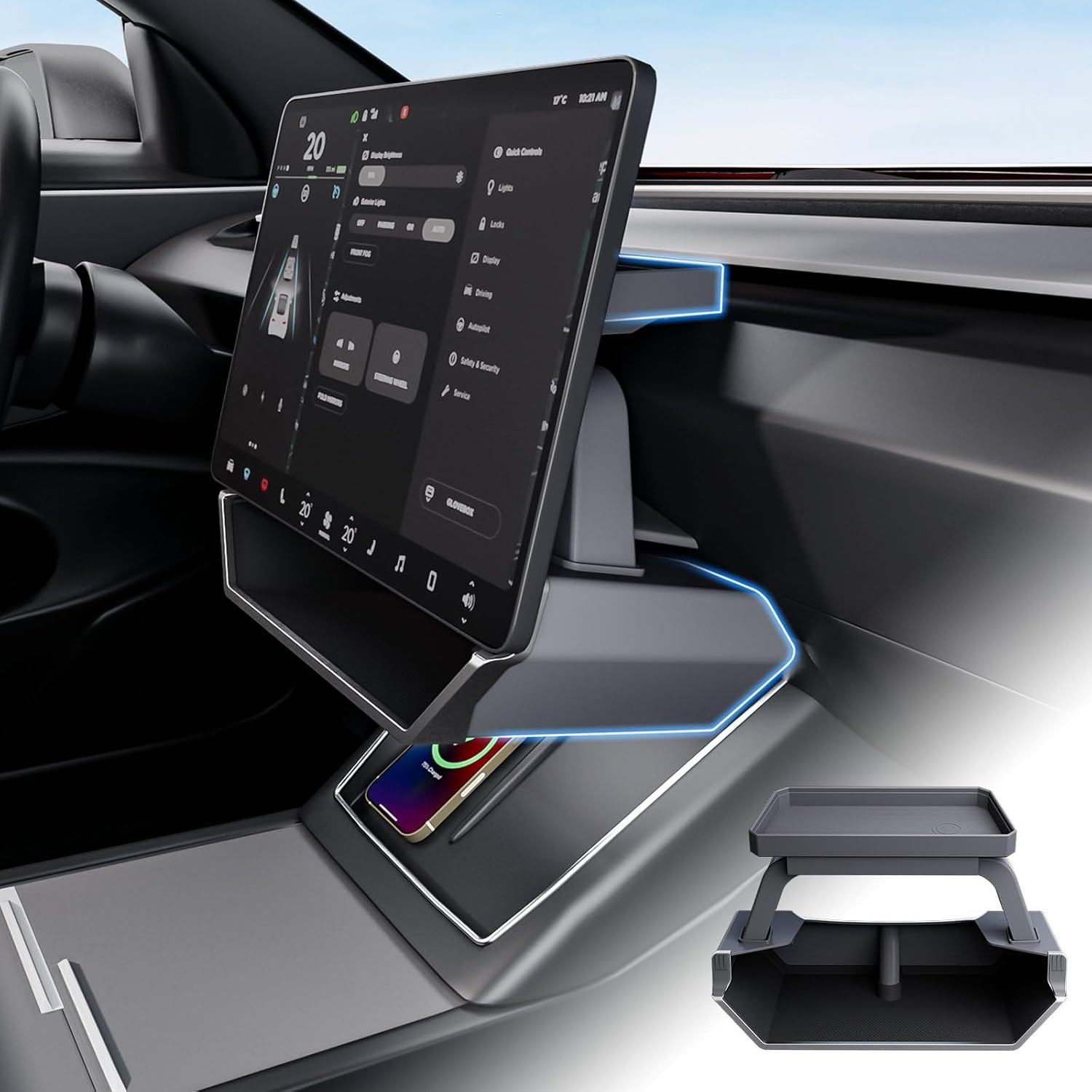 Upgrade for Model Y Juniper under Screen Storage Organizer 2025–2026,Model 3 Hig