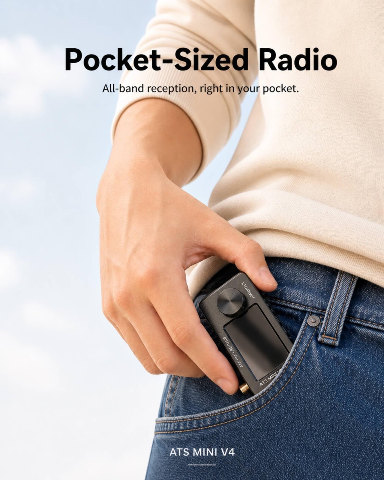 Upgraded ATS MINI V4 SI4732 Mini Radio, Pocket-Sized Shortwave Receiver, All …