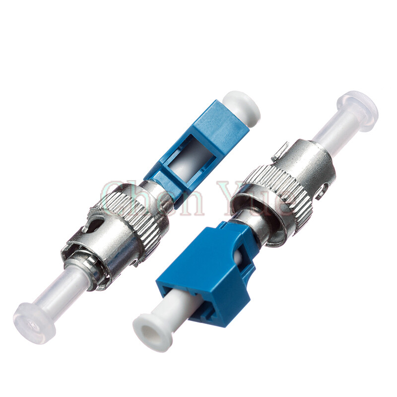 2pcs LC Female to ST Male Fiber Optic Adapter Single mode LC-ST Hybrid Adapter