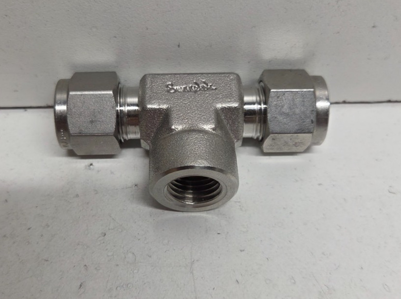 NEW NO BOX! SWAGELOK 3/8″ TUBE X 1/4″ FNPT BRANCH TEE SS-600-3TTF