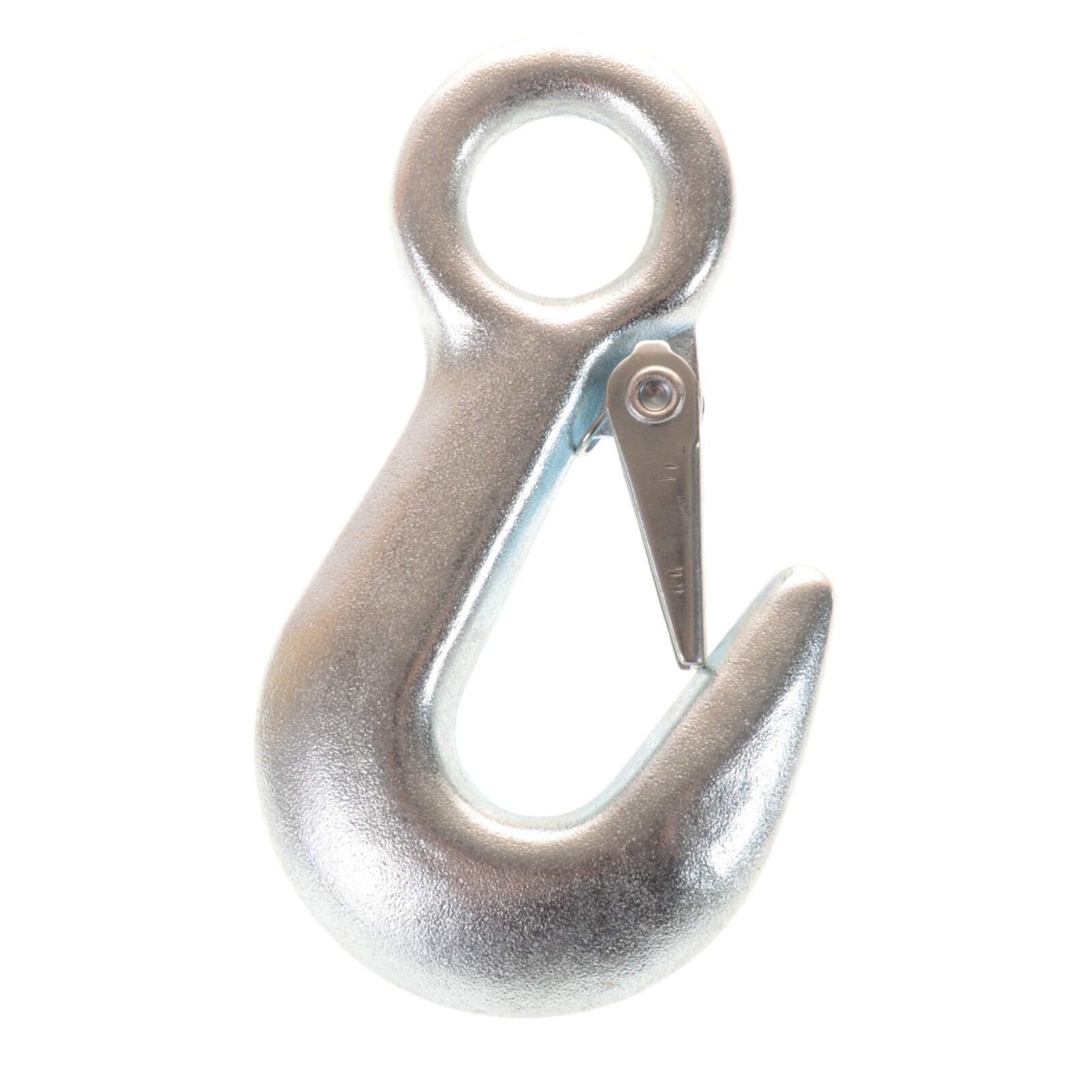 3/4″ Fixed Eye Slip Hook With Latch Zinc-Plated Grade 30 (1900 LBS WLL) (6 Pack)