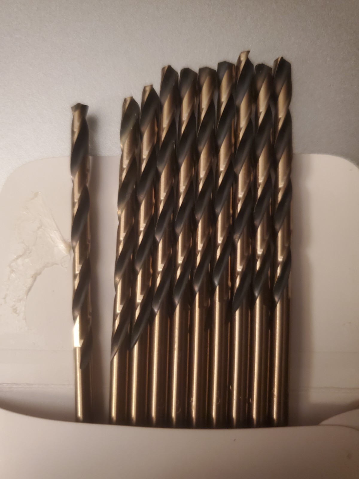 3.3mm X 73mm OAL 135° Split Black/Gold HSS Straight Jobber Drill QTY 10