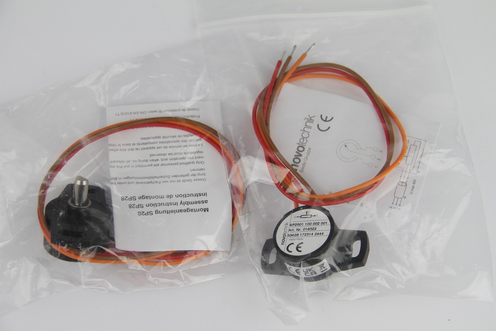 NEW Novotechnik SP2801-100-002-001 Rotary Sensor SP2801 100 002 001 – US Stock