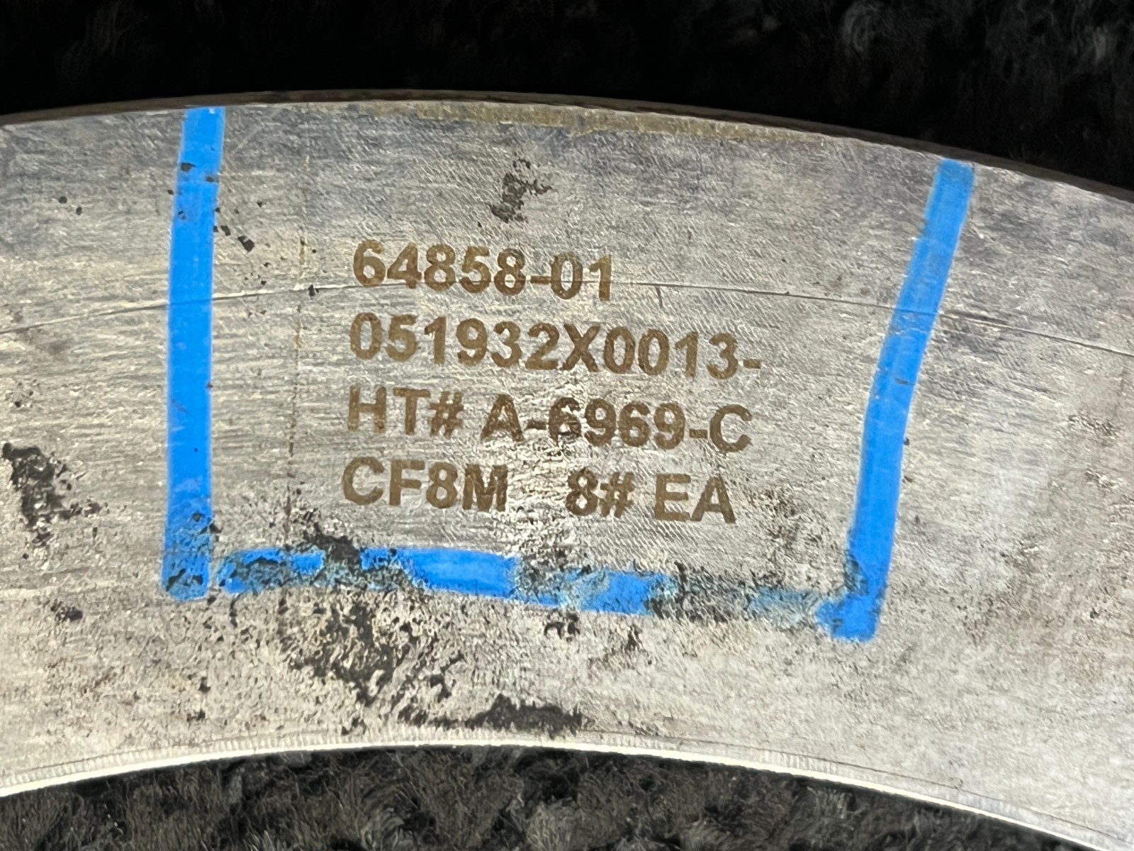 Mild Steel Spacer Ring 12″ Outer Dia x 0.5″ Thick, Silver 64858-01 051932X0013