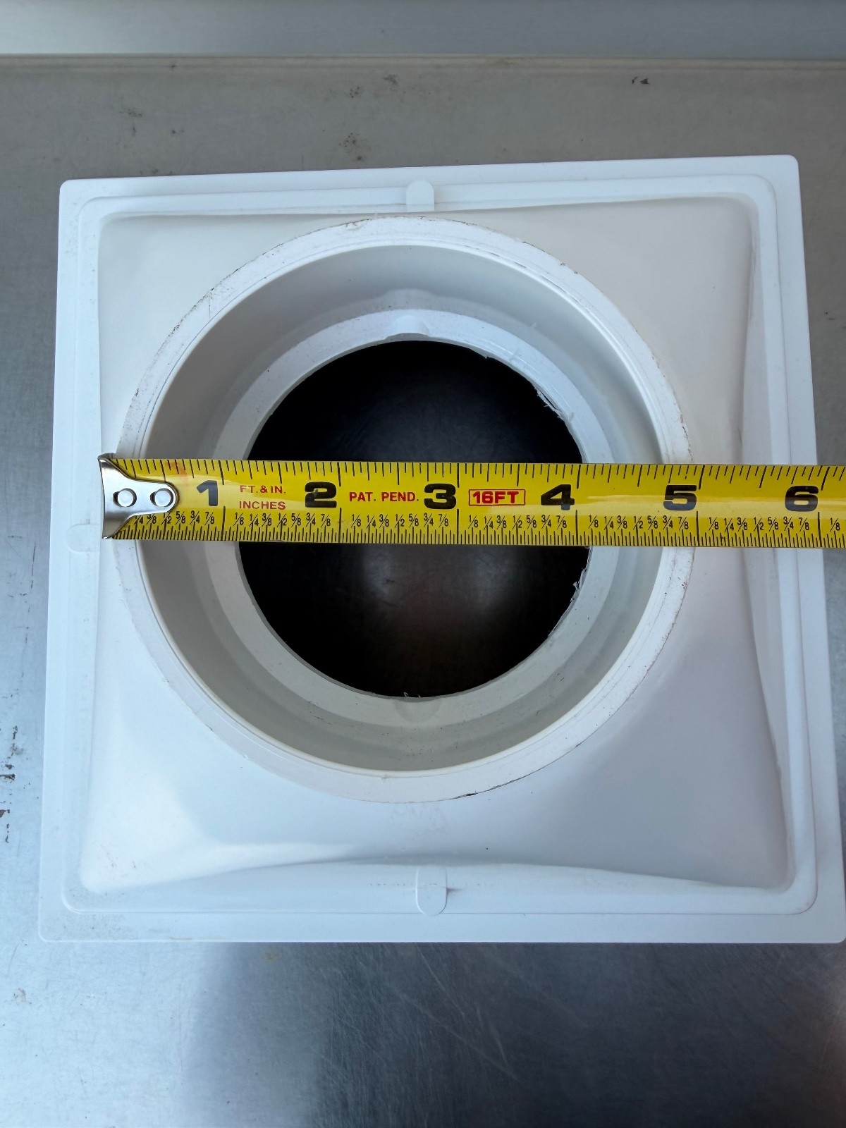 Canplas PVC1 4712-1 12″ X 12″ X 6″ X 4″ PVC Floor Sink Heavy Duty Canada
