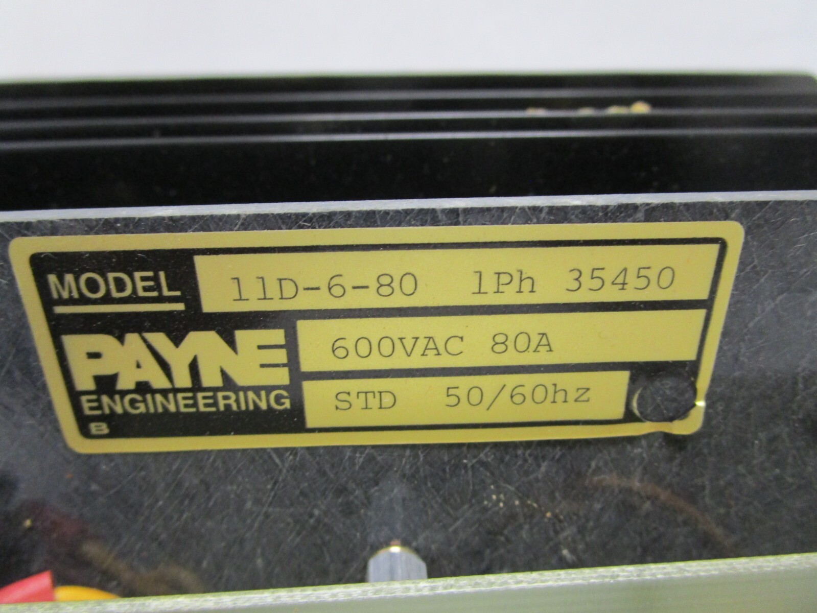 PAYNE ENGINEERING 11D-6-80 POWER CONTROLLER
