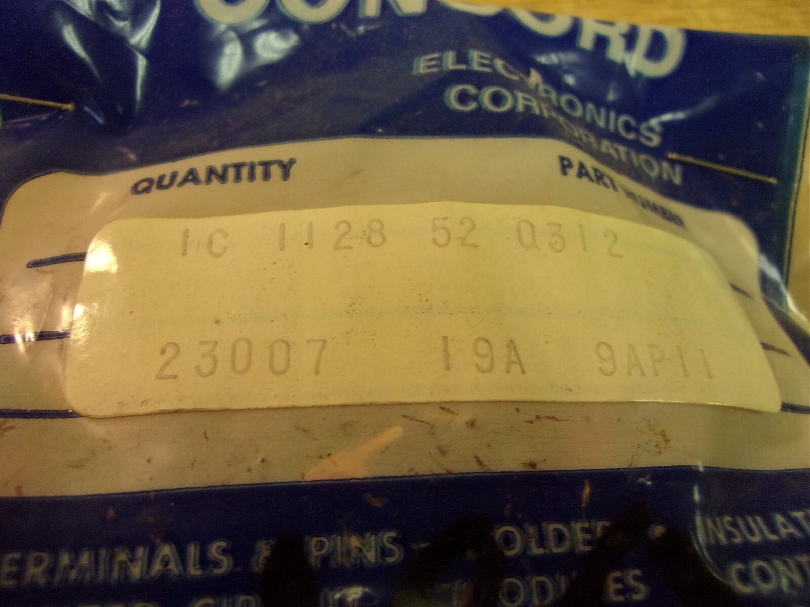 NEW Concord 1128-52-0312 23007 19A 9AP11 Lot of 180 *FREE SHIPPING*