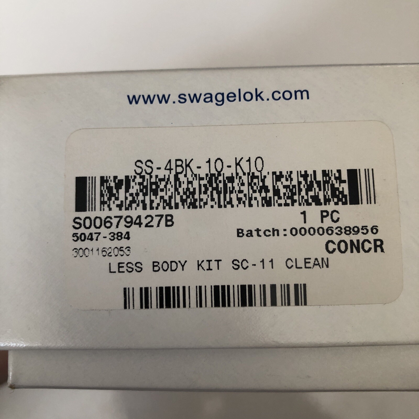Swagelok SS-4BK-10-K10, N/O, SS, Air Actuator Kit