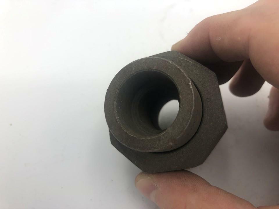1/2″ Pipe union 3M Black forged steel no threads (Lot of 8)