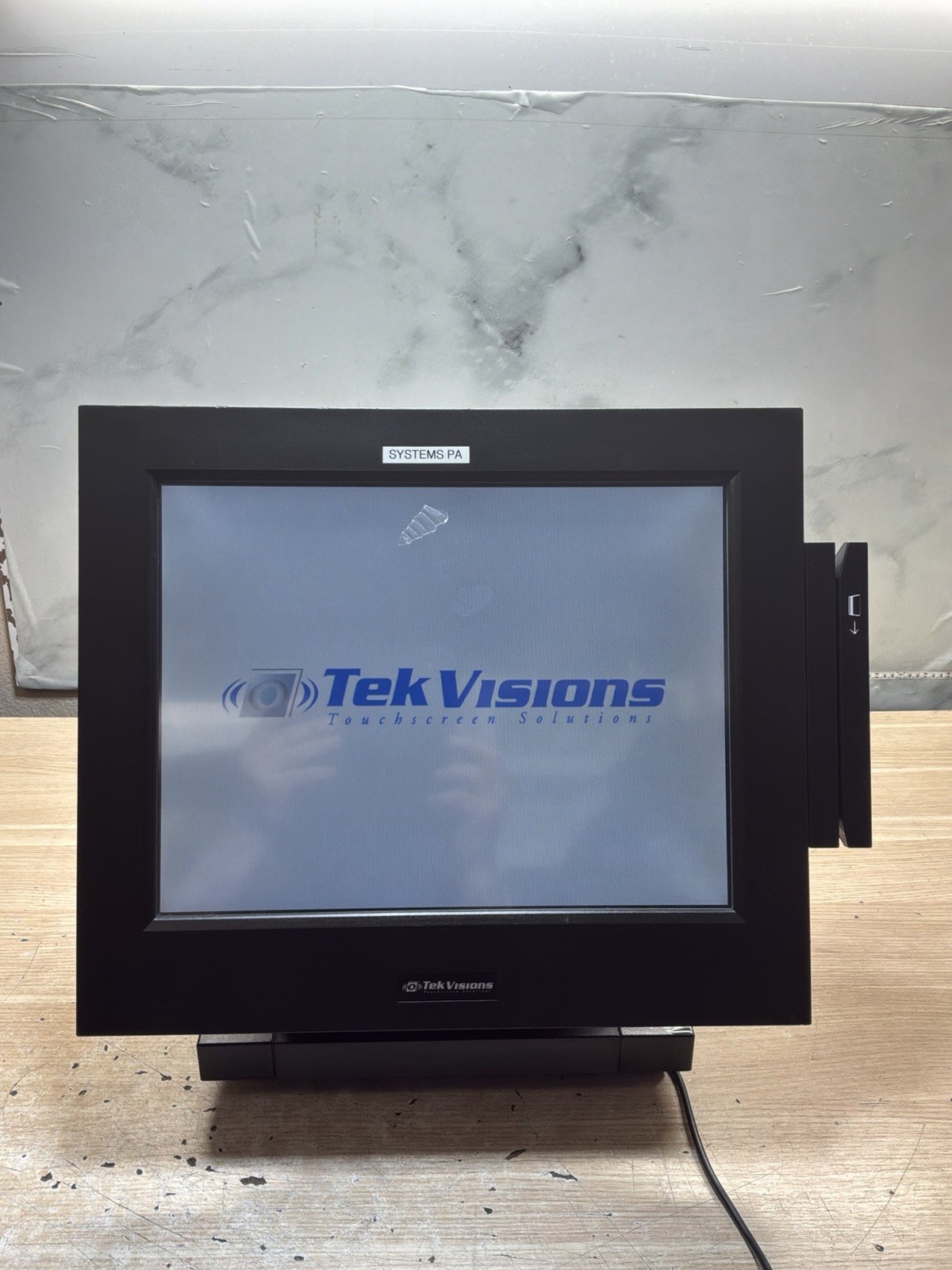 TEKVISIONS 15″ POs System / POS365-C48 / Preowned/ JUA3990