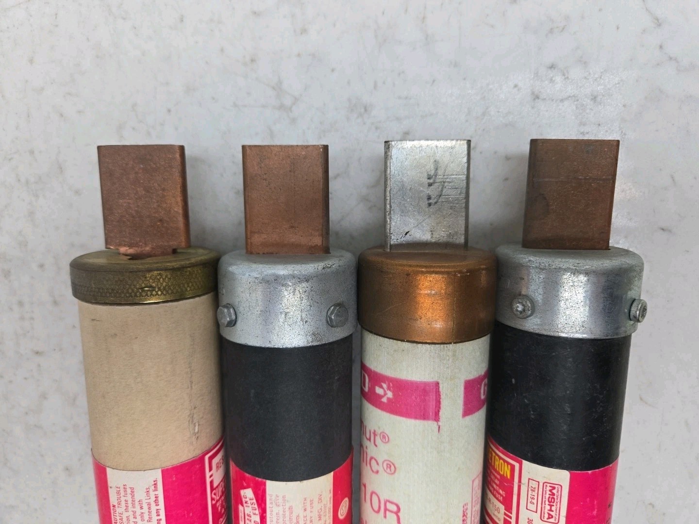 Mixed Lot of 4 K5 Fuses TRS110R FRS125 FRS-R-150 RES200 110A 125A 150A 200A