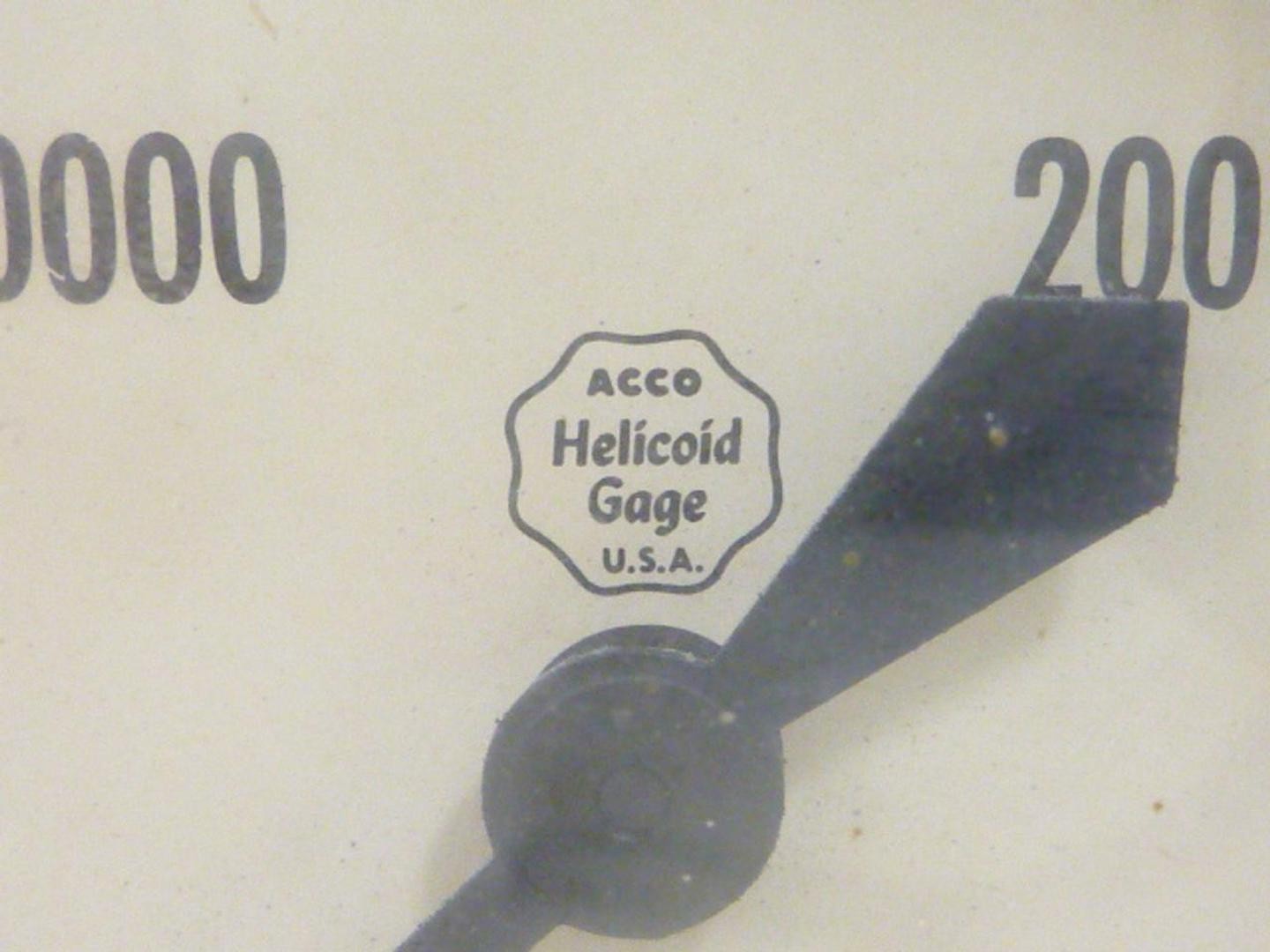 ACCO Pressure Gauge 3140-0 Used #45399