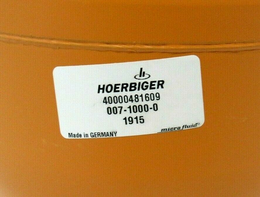 NEW HOERBIGER 007-1000-0 ACCUMULATOR 40000481609 00710000