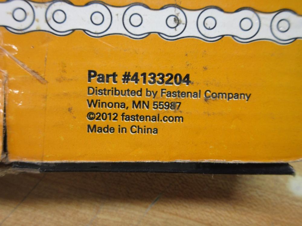 Stronghold 4133204 Fastenal Roller Chain 40-2R 10′ Length 40-2R-10FT
