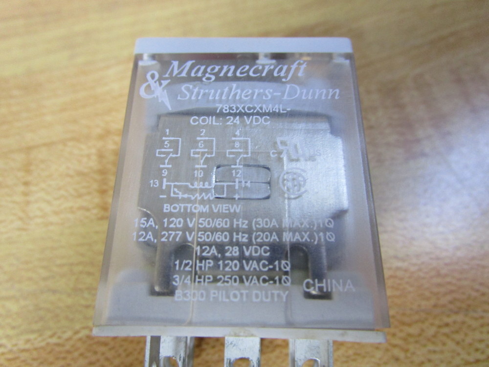 Struthers Dunn 783XCXM4L-24VDC Magnecraft Relay 783XCXM4L
