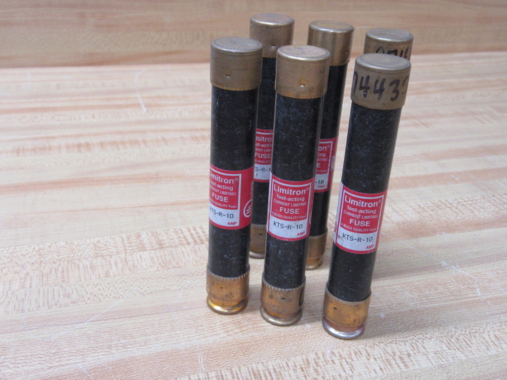 Limitron KTS-R-10 Bussmann Fast-Acting Fuse KTSR10 (Pack of 6)