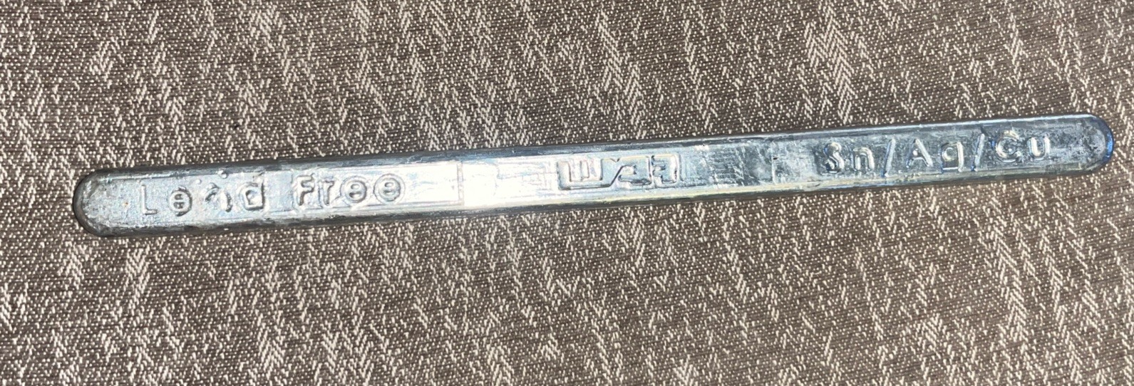 Silver Solder Bar (1 lb 7 Oz) SN AG CU Lead Free