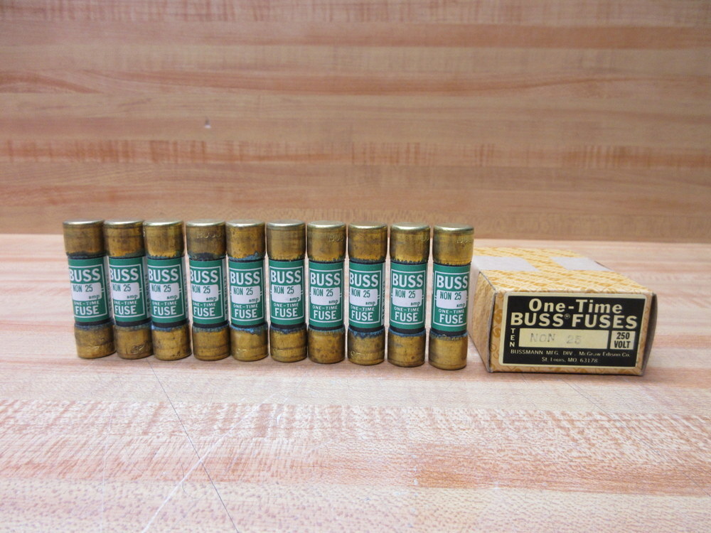 Buss NON-25 Bussmann Fuse Cross Ref 4XF92 (Pack of 10)