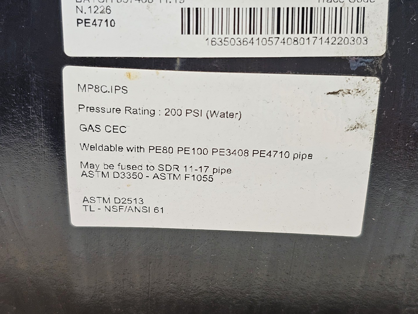 SURPLUS NEW IntegriFuse MP8C.IPS 8″ Electrofusion Coupler 200psi, SDR 11-17 Pipe