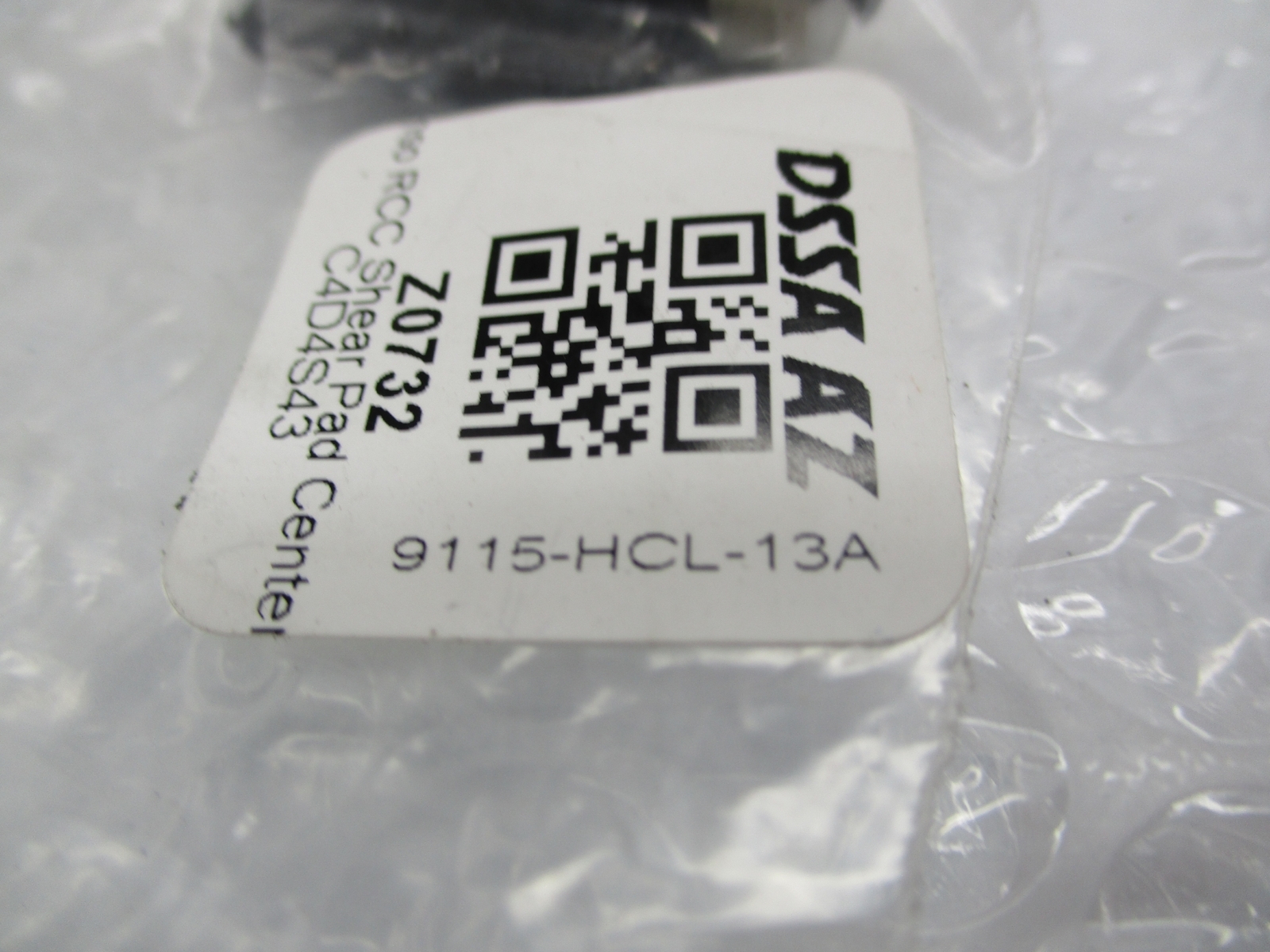 INDUSTRIAL SPARE 9115-HCL-13A RCC SHEAR PAD NSNP