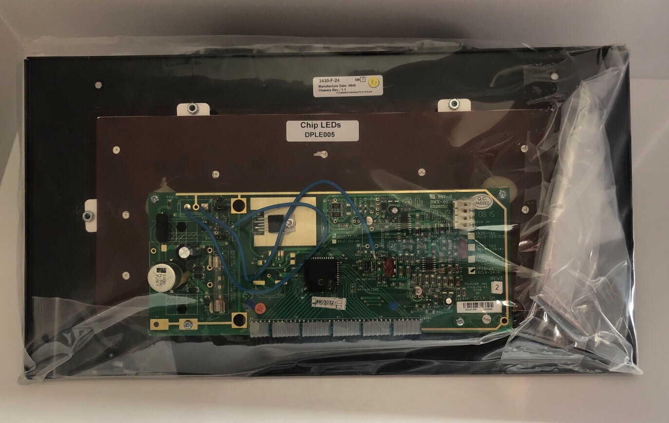 New Telecor 2430-F-120. 4” Flush Mount Digital Clock Free Shipping