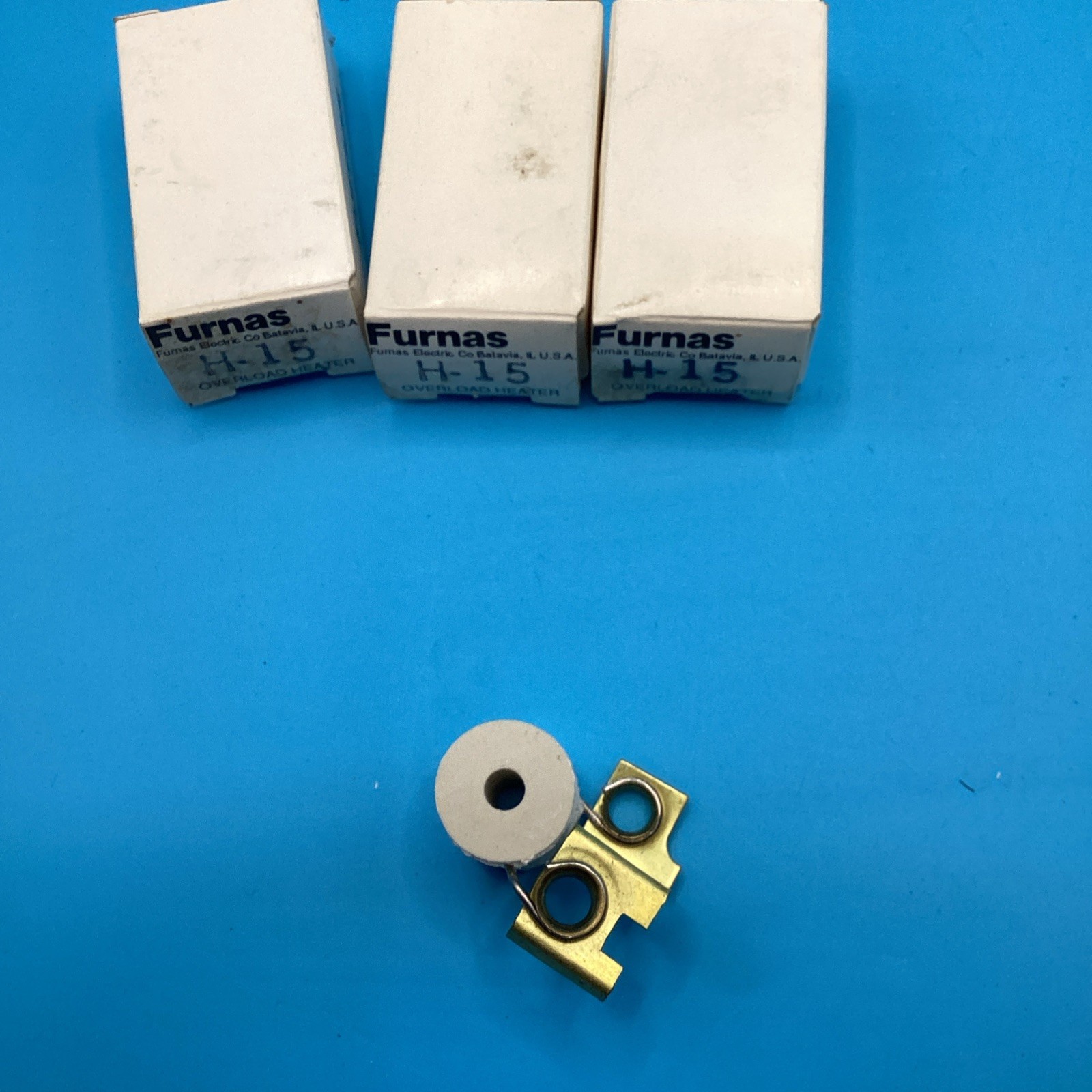 LOT OF (3) NEW FURNAS OVERLOAD HEATER ELEMENTS H15