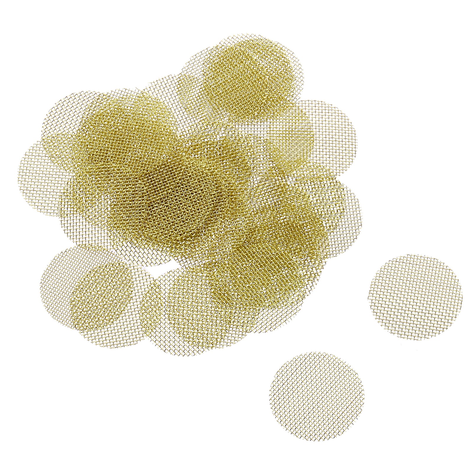 120 x Pipe Screen Brass Screens 9/16 Inch(15mm) Diameter for Pipe Filter