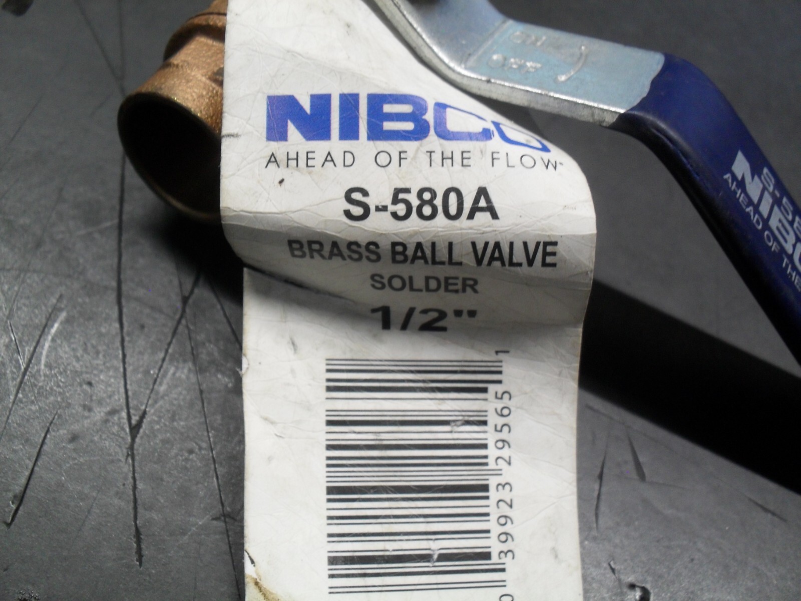 Nibco S-580A 1/2″ 400# Brass sweat ball valve