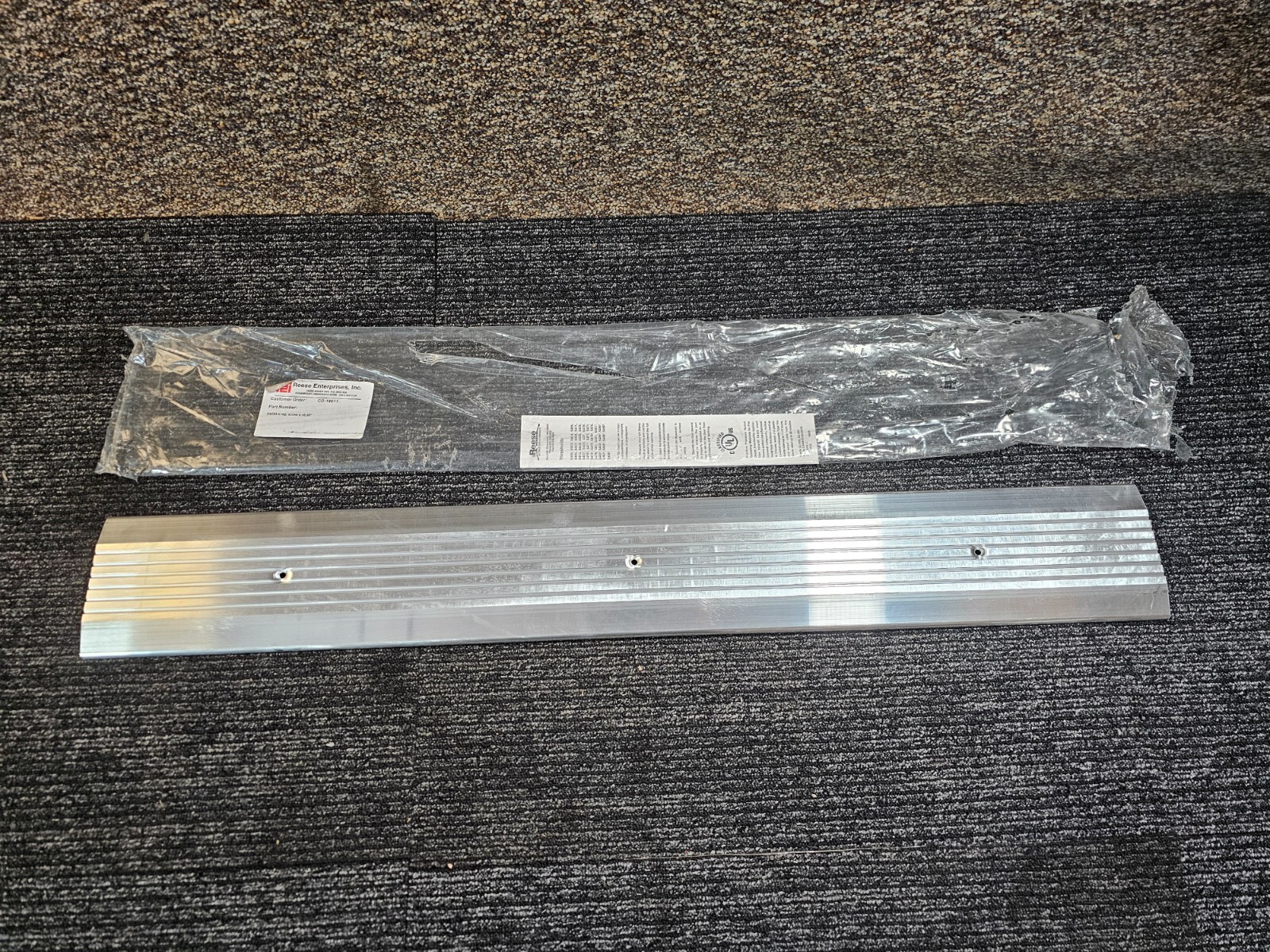 (QTY 3) Reese S425A 36-inch Saddle Threshold – Mill Finish Aluminum