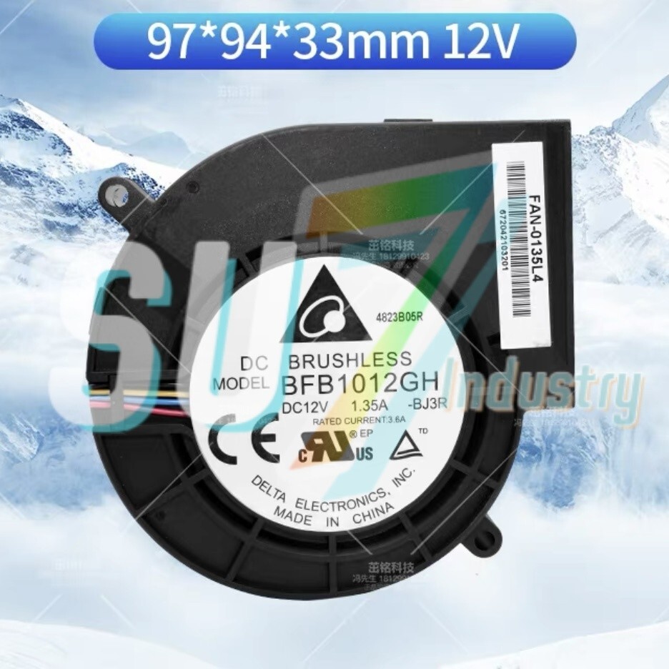 DELTA BFB1012GH 12V 1.35A Turbo Centrifugal Blower Cooling Fan# 1pcs New In Box
