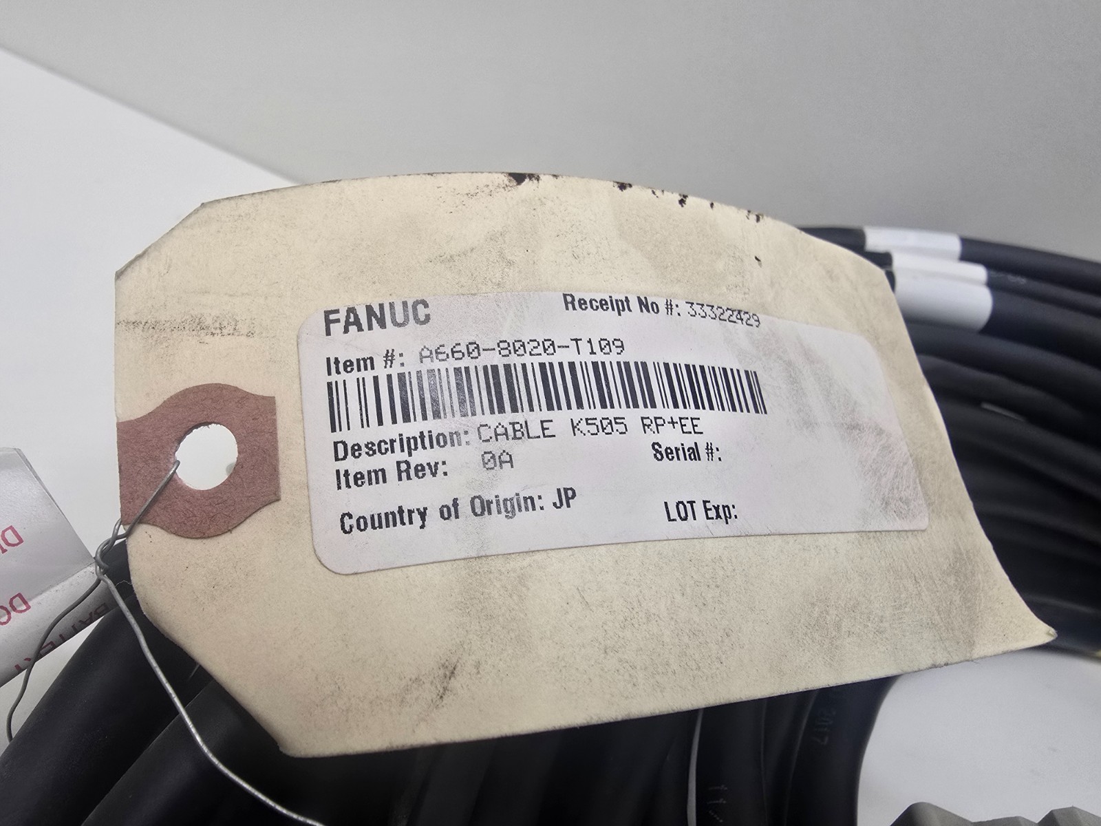 NEW OLD STOCK! FANUC K505 RP+EE ROBOT CABLE A660-8020-T109