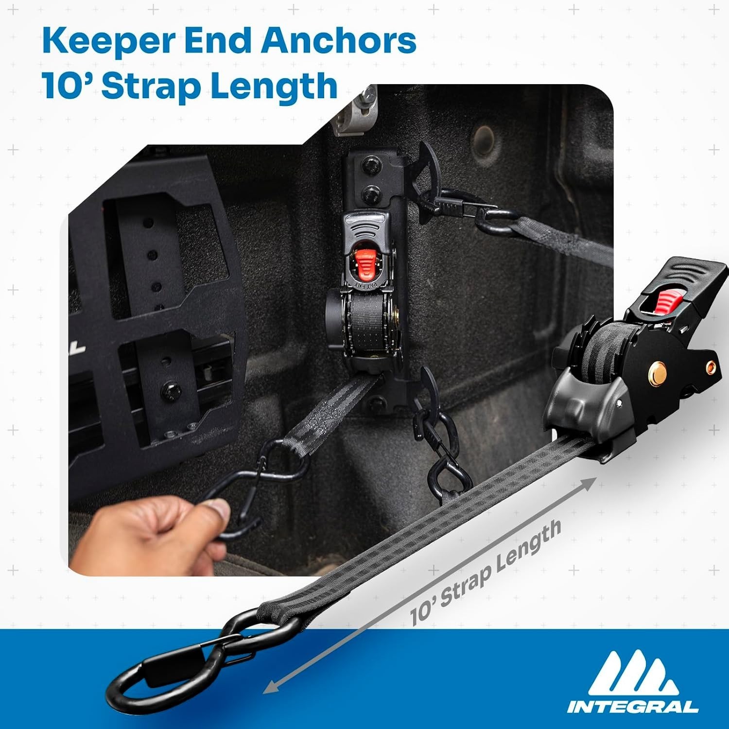 Retractable Tie Down Straps for Chevrolet Silverado & GMC Sierra 1500/2500/3500