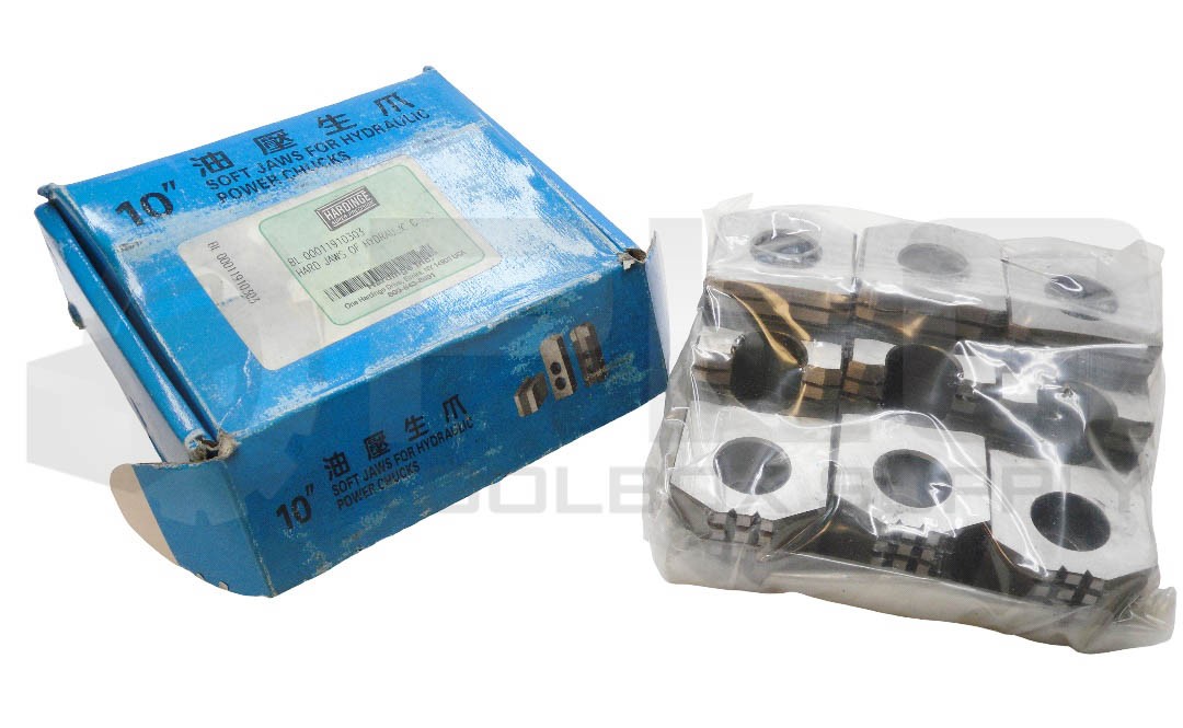 BOX/SET OF 3 NEW HARDINGE BL 00011910303 SOFT JAWS FOR HYDRAULIC POWER CHUCKS
