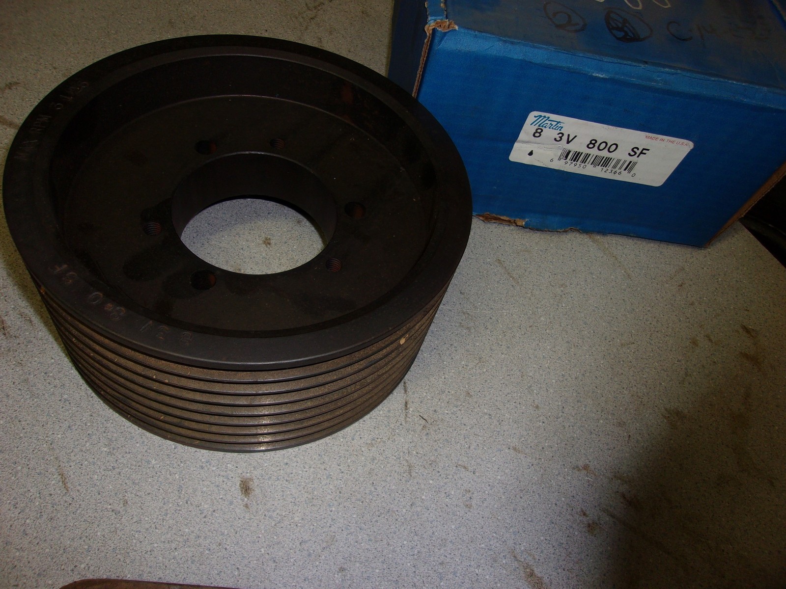 NEW Martin 8 3V 800 SF 8-Groove Pulley Sheave *FREE SHIPPING*
