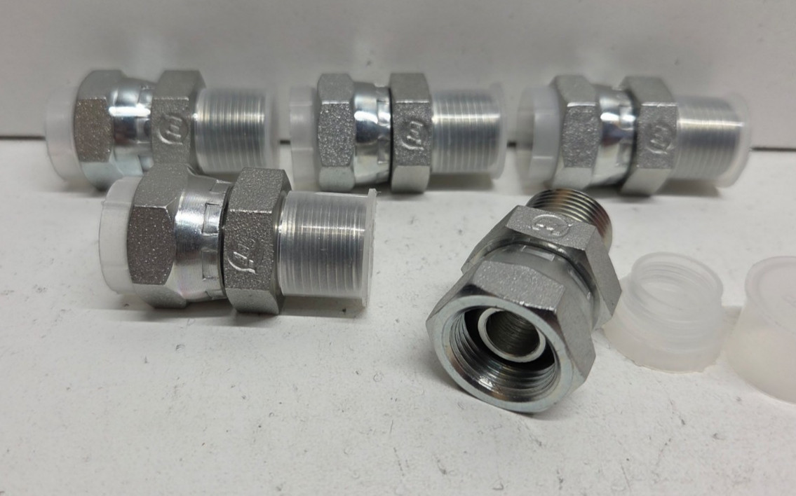 LOT OF 5 NEW NO BOX! BRENNAN 3/8″ STRAIGHT SWIVEL FITTINGS 1404-06-06