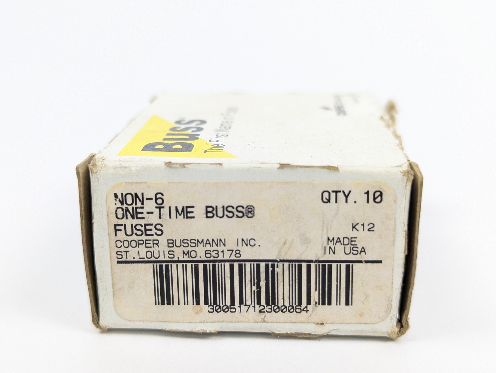 *LOT OF 10* NON-6 New Old Stock Eaton Bussmann One-time Fuses