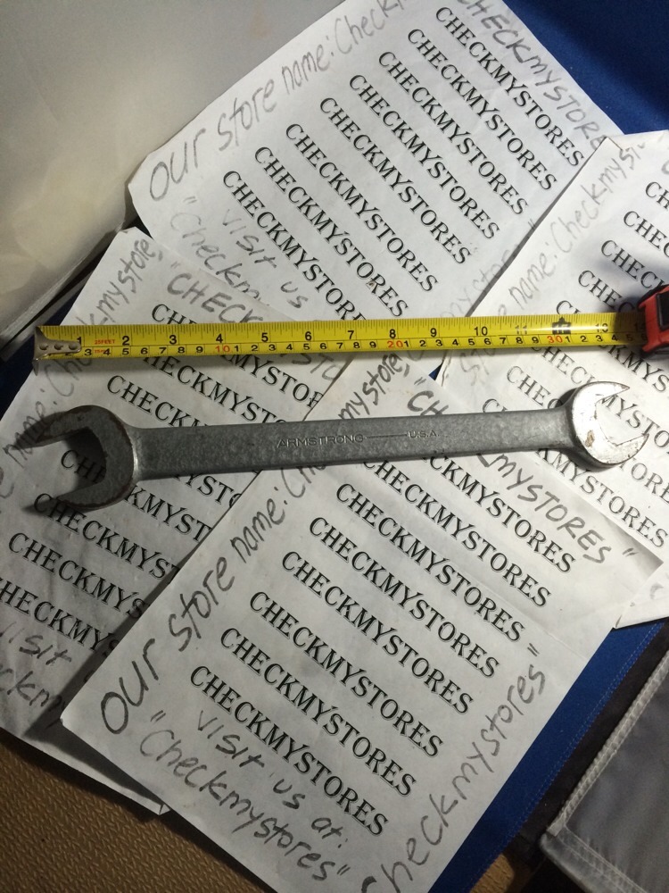Armstrong WRENCH 1-1/8X1-1/4 # 30-872 GREY COLOR