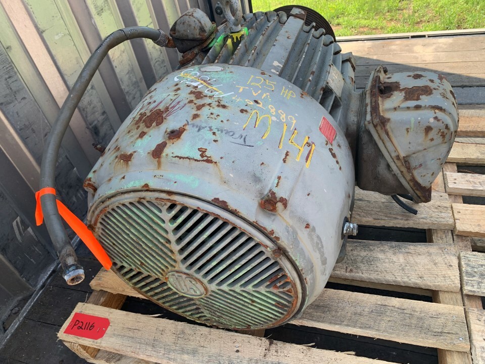 U.S. Electric Motors 125 HP 1800 RPM 460 Volts 444T