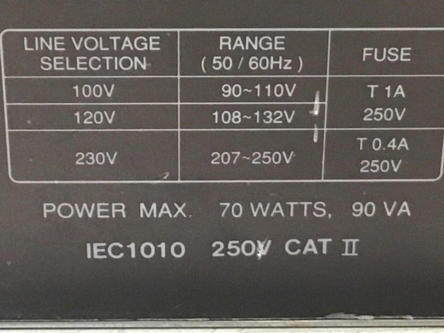 GW INSTEK Oscilloscope GOS-6112 Used #119523