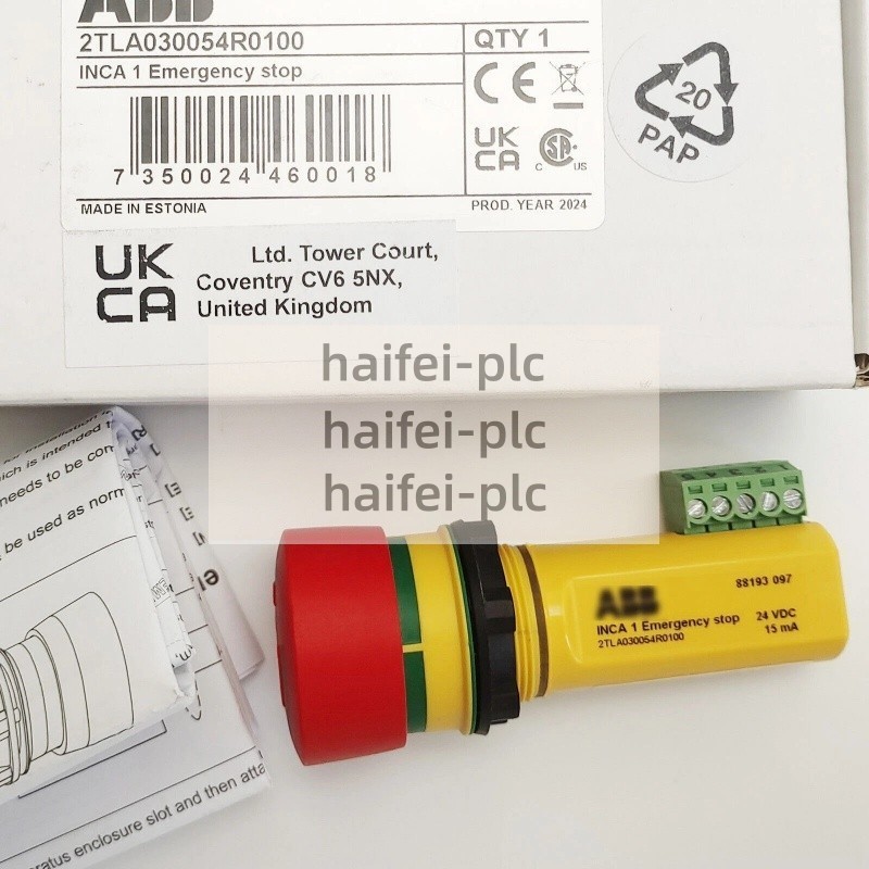 1PCS New ABB INCA 1 2TLA030054R0100 Emergency Stop Button Free delivery