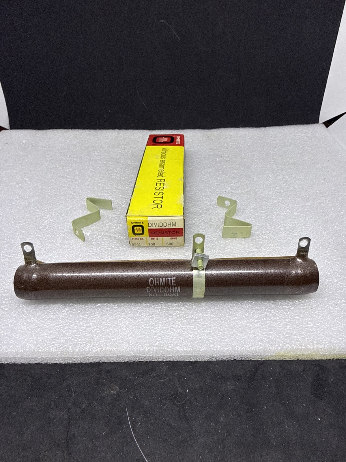 ohmite dividohm 100 watt 500 OHMS resistor NIB