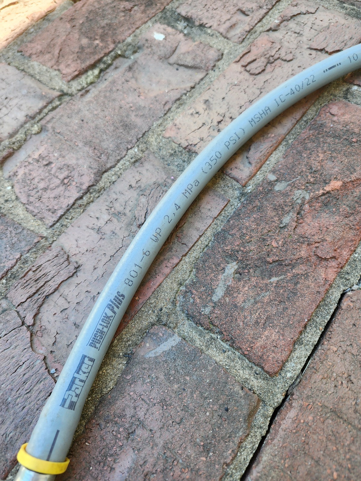 PARKER PUSH-LOK Plus 3/8″ 801-6-WP 2, 4 MPa Welding / Gas HOSE 49″ W/ FIT 350PSI