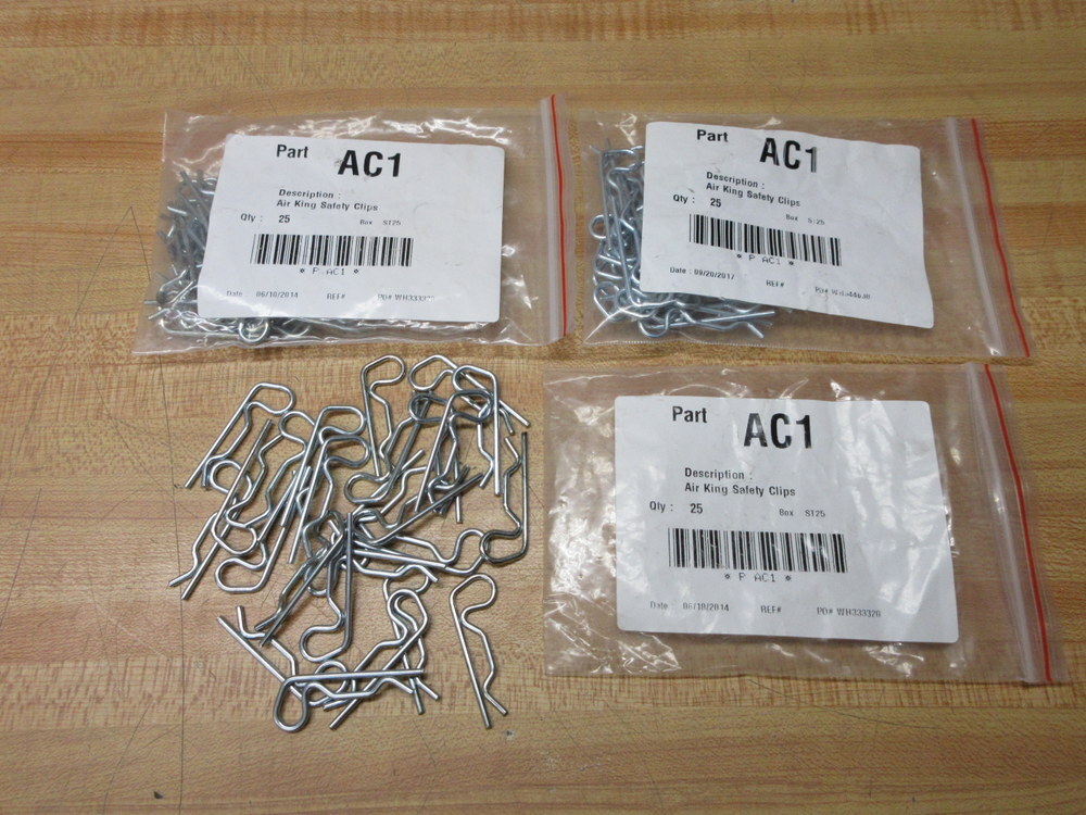 Air King AC1 Safety Clip (Pack of 75)