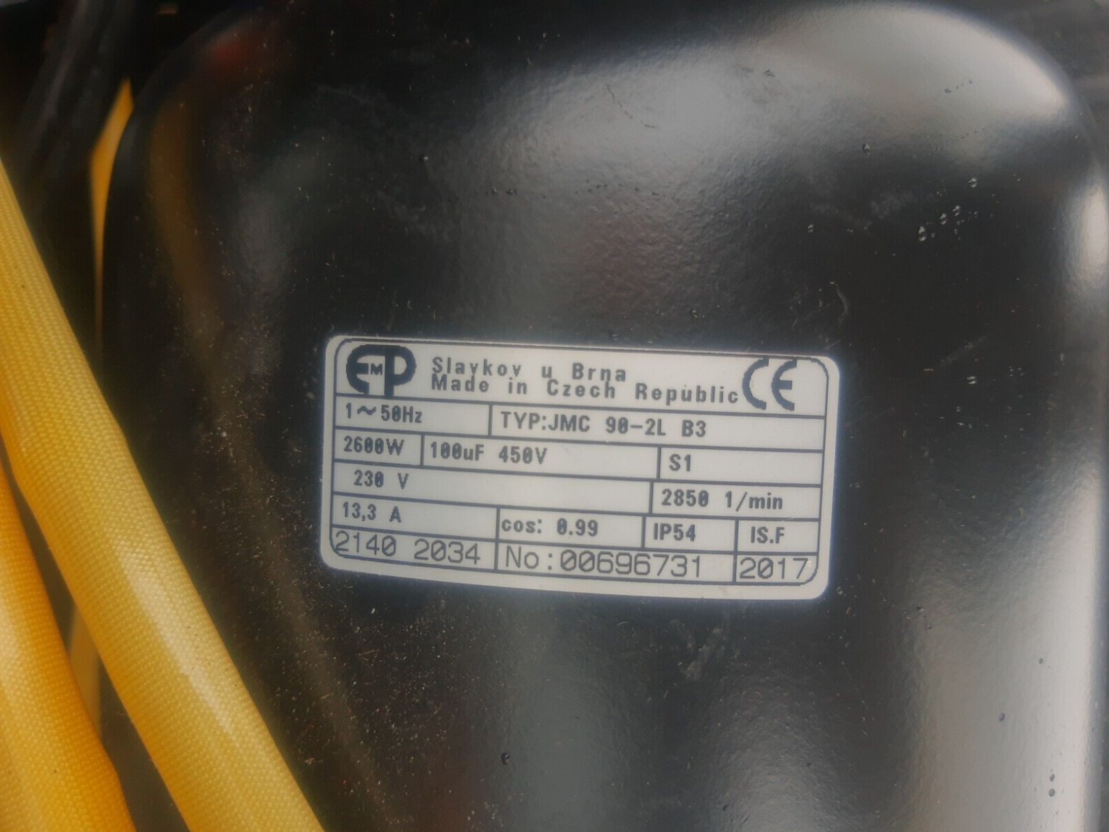 NEW LOT 2 Wagner Paint 4.2 hp Motor 230 VAC 1 phase 100 uF Czech # JMC 90-2L B3
