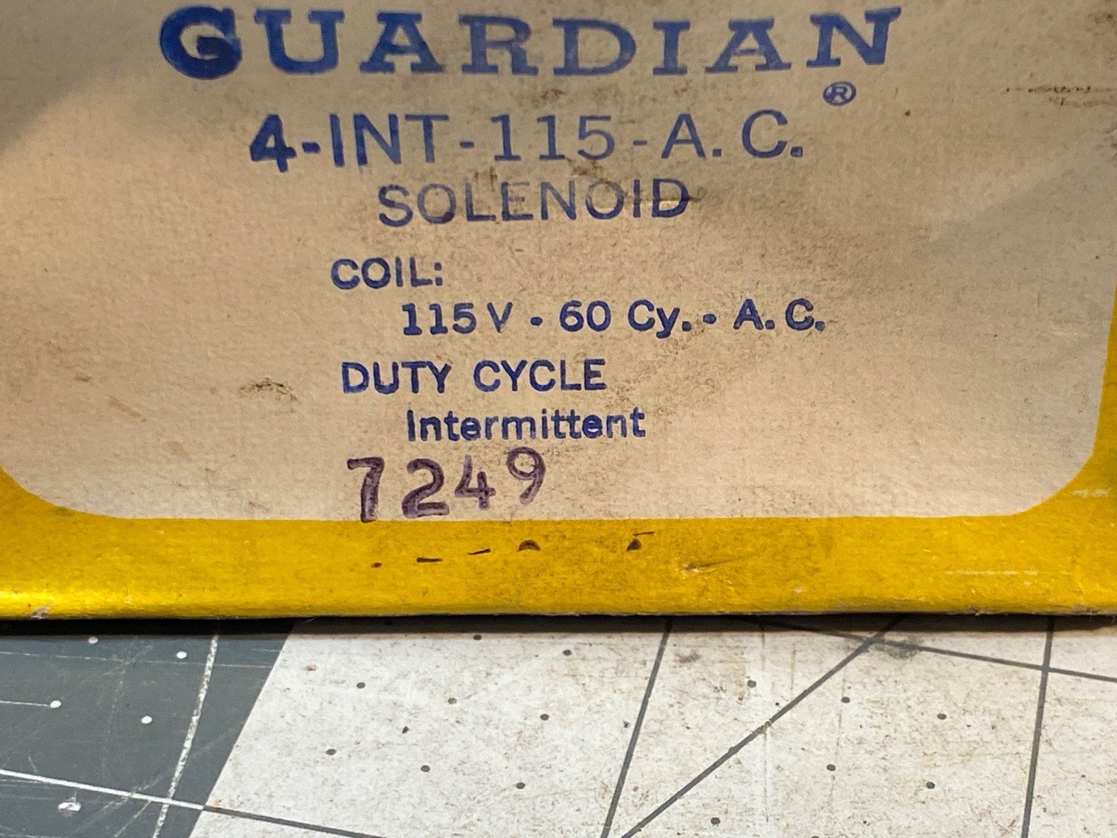 115VAC GUARDIAN Solenoid #4-INT-115-A.C.