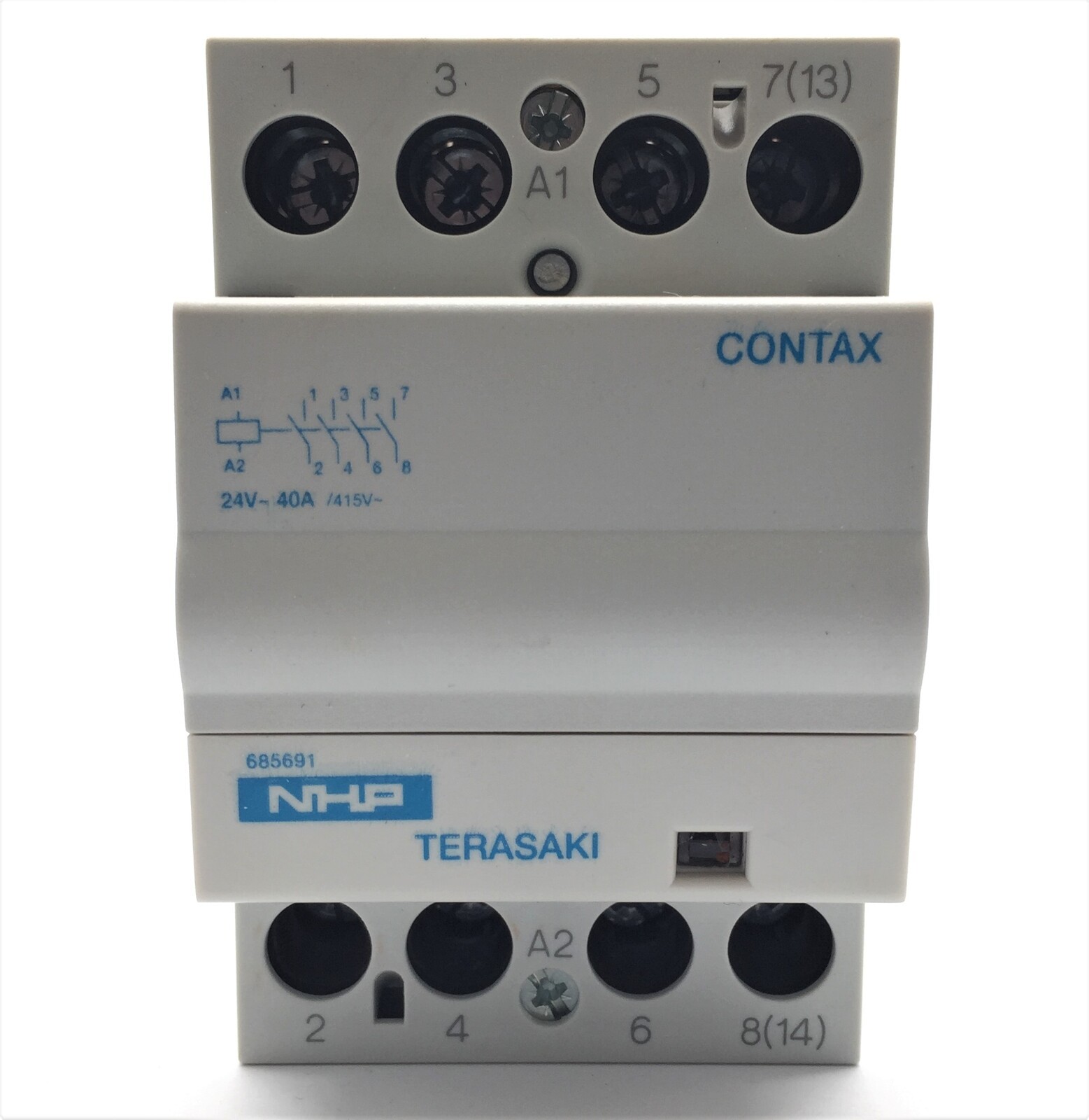 NHP Terasaki DTC4040024 DIN Contactor 4NO 24V 40A/415V Contax 685691