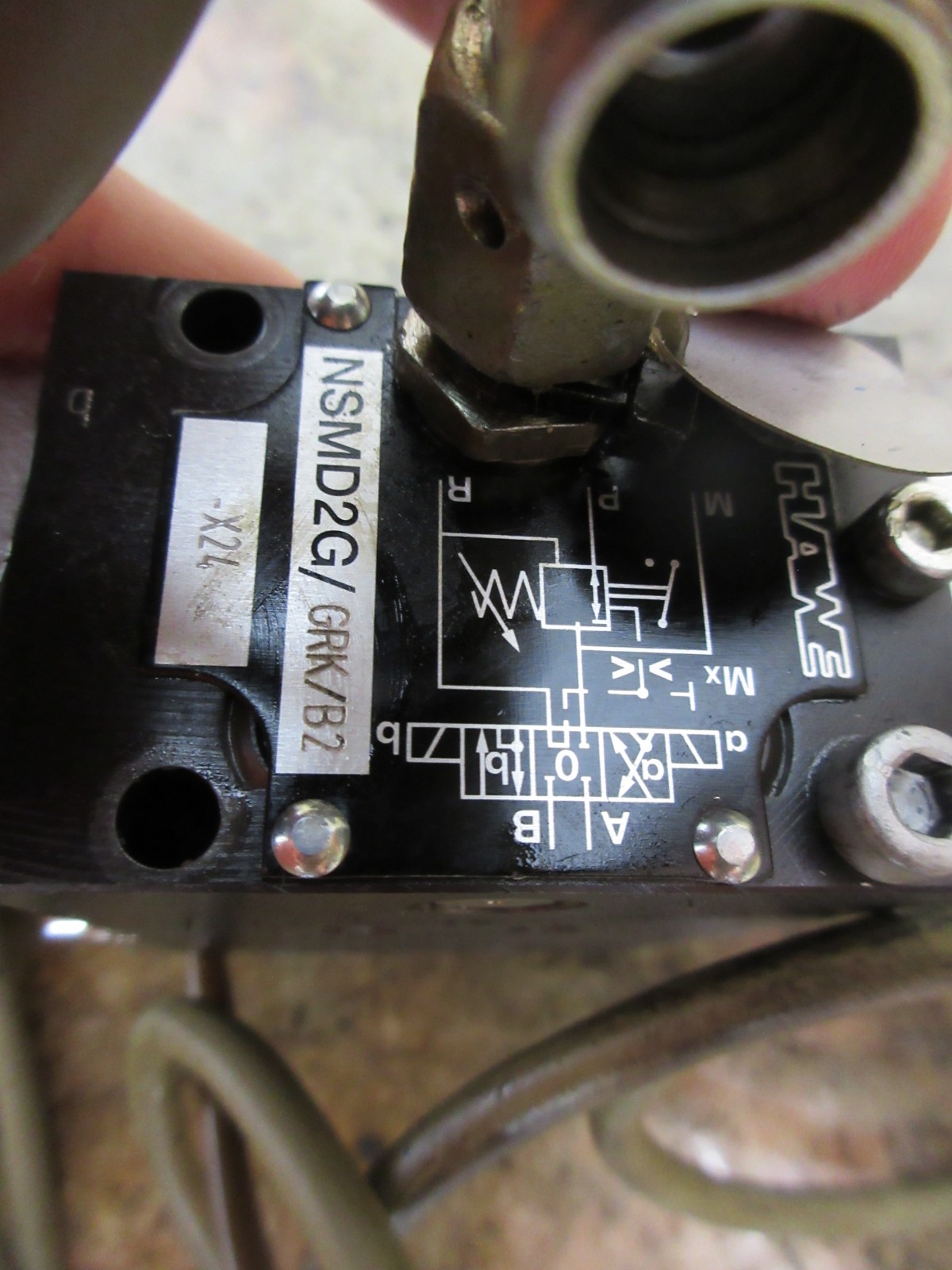 GILDEMEISTER TWIN 32 HAWE 4000-036178 03 15 NSMD2G/GRK/B2-X24 VALVE