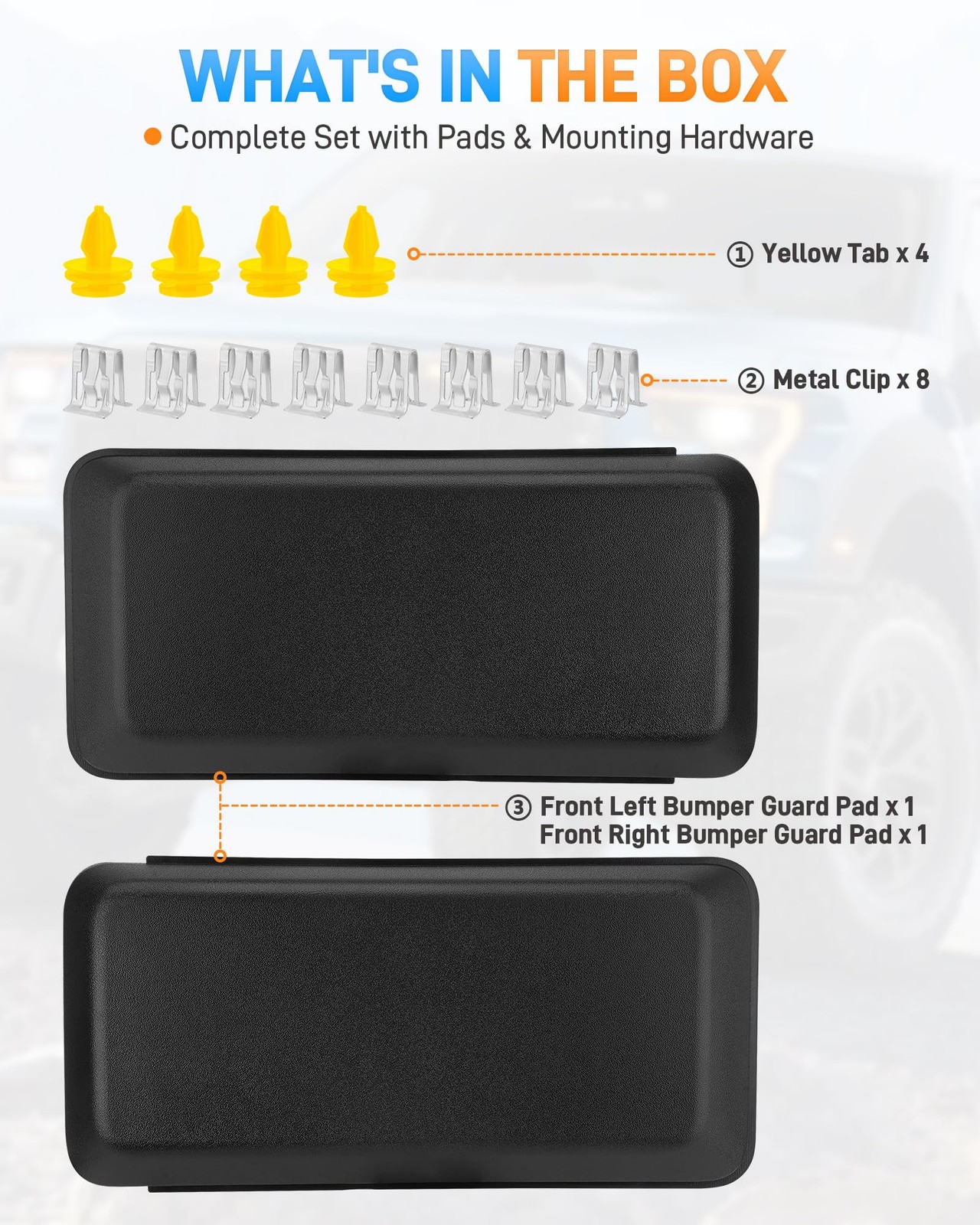 F150 Front Bumper Guard Pad Cover Compatible with Ford F-150 2018 2019 2020, …