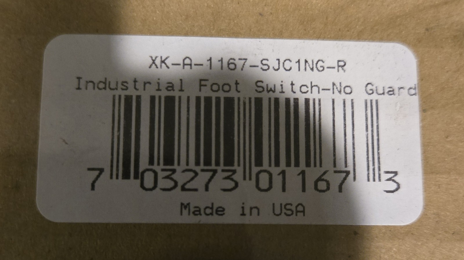 X-Keys XK-A-1167-sjc1ng-R Industrial Foot Pedal Switch Grey – 3.5mm Plug- NEW