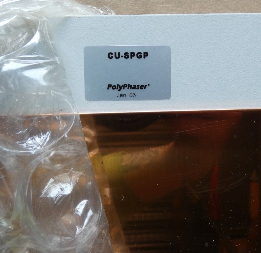 New Polyphaser Single Point Ground Panel w/ 2 Sandwich Bars & 20′ Strap CU-SPGP